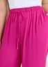 Cotton Traders Pull On Fuchsia Drawcord Trousers - 18 Image 4