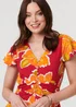 Izabel London Pink Floral Cap Sleeve Relaxed Maxi Dress - 18 Image 4