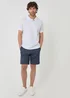 Threadbare White Textured Cotton Polo Shirt - XL Image 3