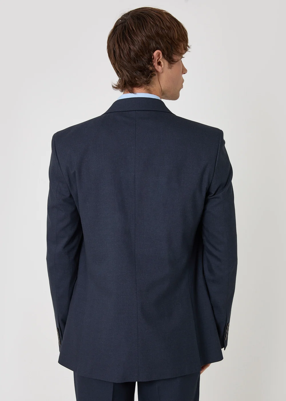 Threadbare Navy Regular Fit Double Breasted Blazer - 46 Chest R Image 2