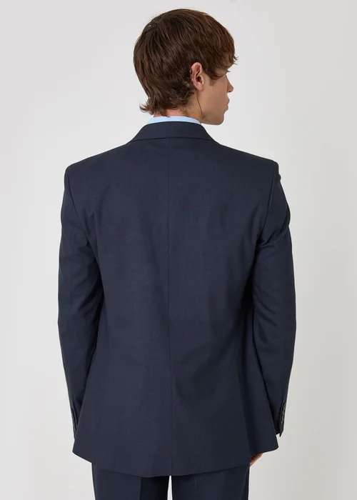 Threadbare Navy Regular Fit Double Breasted Blazer - 46 Chest R Image 2