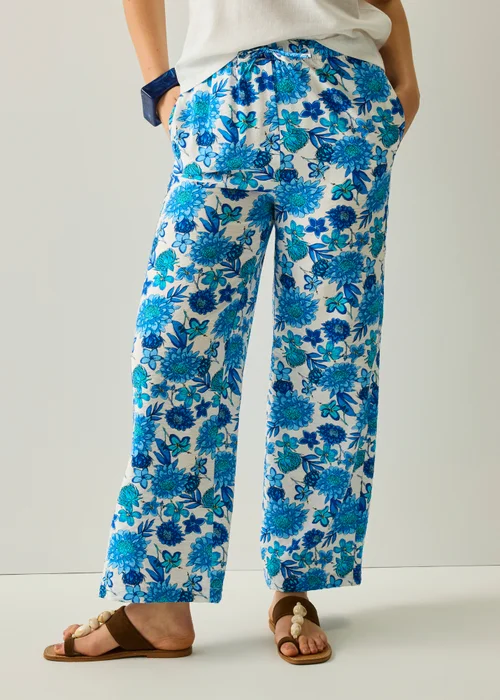 Regatta Life Sonic Blue Dahlia Floral Talamanca Breathable Trousers - 8 Image 3
