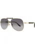 Marc Jacobs Gold Gradient Sunglasses - One Size Image 2