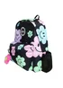 Hype Kids Black Happy Flowers Adjustable Straps School Backpack - One Size Image 3