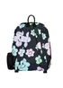 Hype Kids Black Happy Flowers Adjustable Straps School Backpack - One Size Image 2