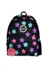 Hype Kids Black Star Adjustable Straps School Backpack - One Size Image 1