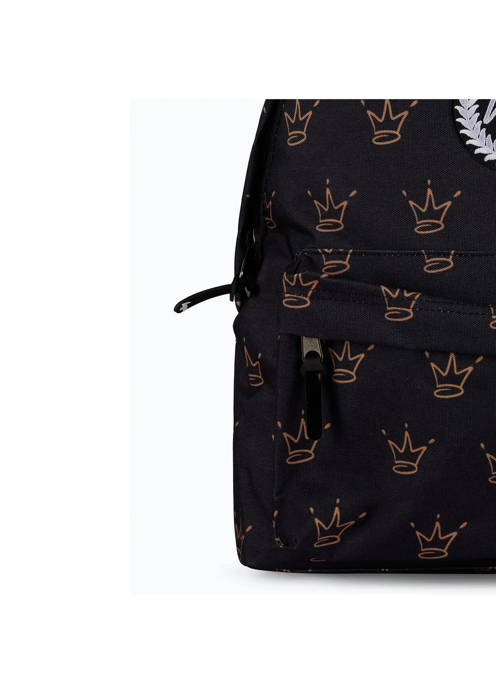 Hype Kids Black King Crown Pattern Backpack - One Size Image 3