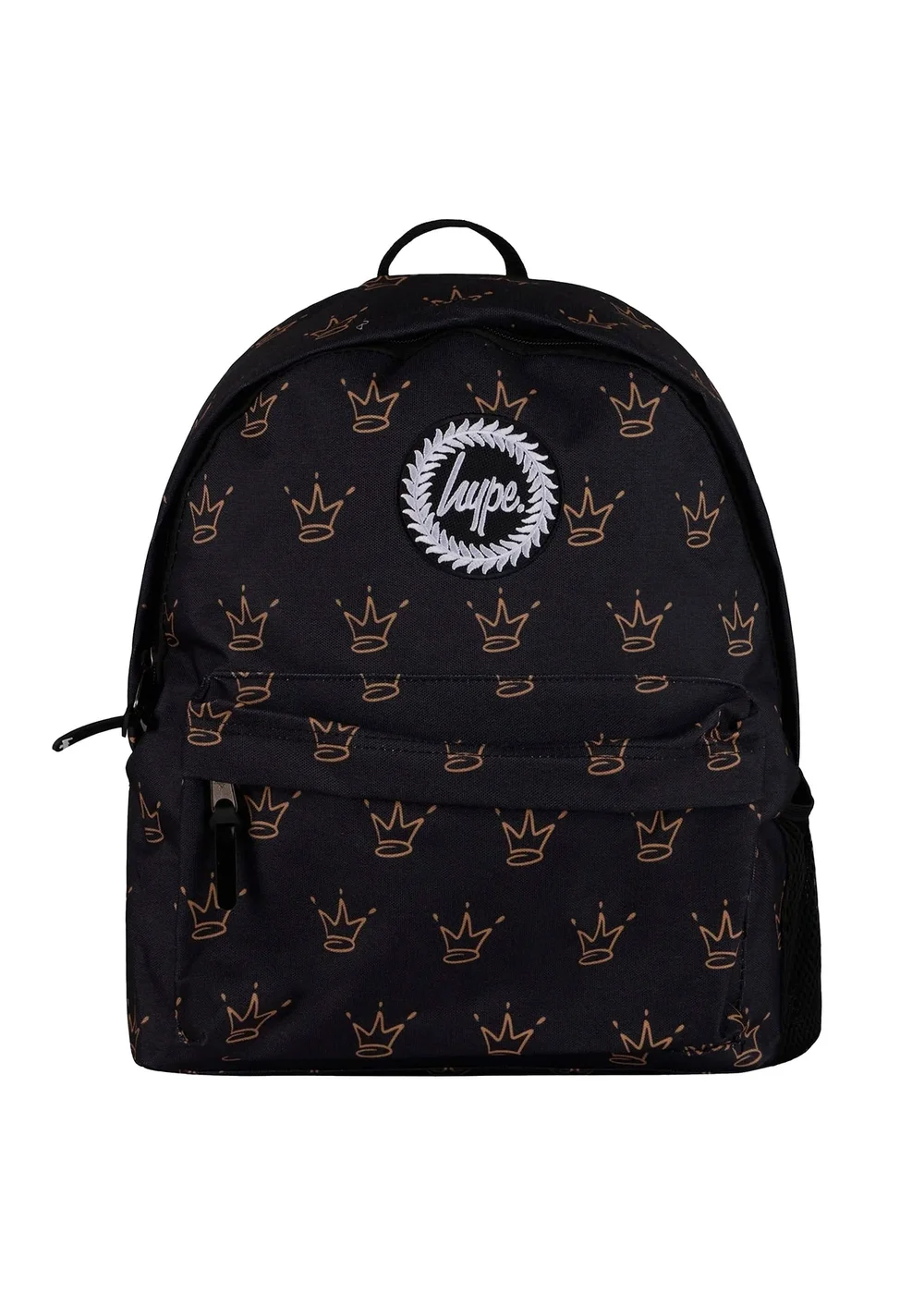 Hype Kids Black King Crown Pattern Backpack - One Size Image 1