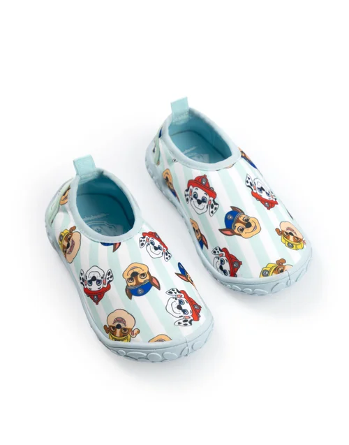 Vanilla Underground Paw Patrol Boys Blue Stripy Character Aqua Shoes (6-12 UK Child) - 10 Infants Image 1