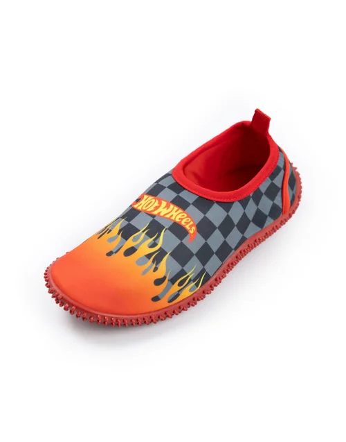 Vanilla Underground Hot Wheels Boys Red Flames Aqua Shoes (8-2 UK Child) - Size 10 Infants Footwear Image 4