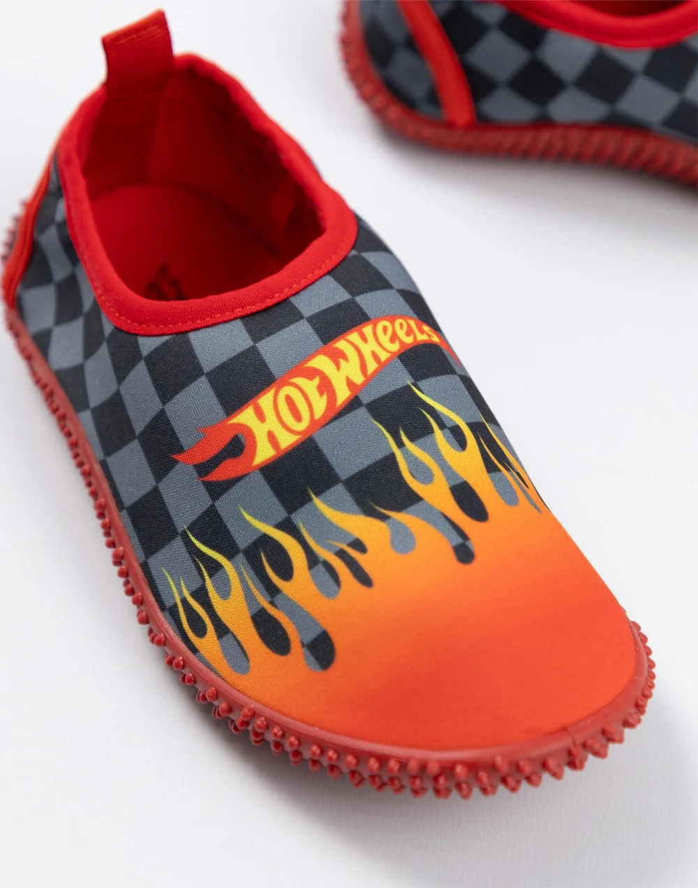 Vanilla Underground Hot Wheels Boys Red Flames Aqua Shoes (8-2 UK Child) - Size 10 Infants Footwear Image 2
