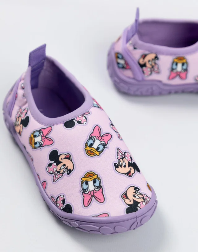 Vanilla Underground Disney Girls Purple Minnie Mouse & Daisy Aqua Shoes (6-12 UK Child)