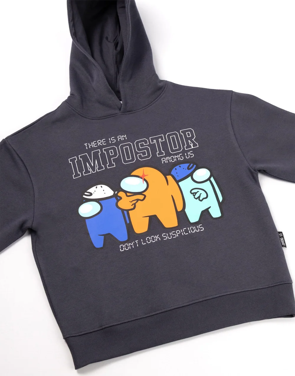 Vanilla Underground Among Us Boys Grey Character Hoodie & Joggers Set (5-14 Years) - 7-8 Yrs Image 3
