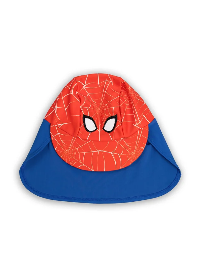 Vanilla Underground Spiderman Boys Red Character Fitted Curved Peak Cap (One Size)