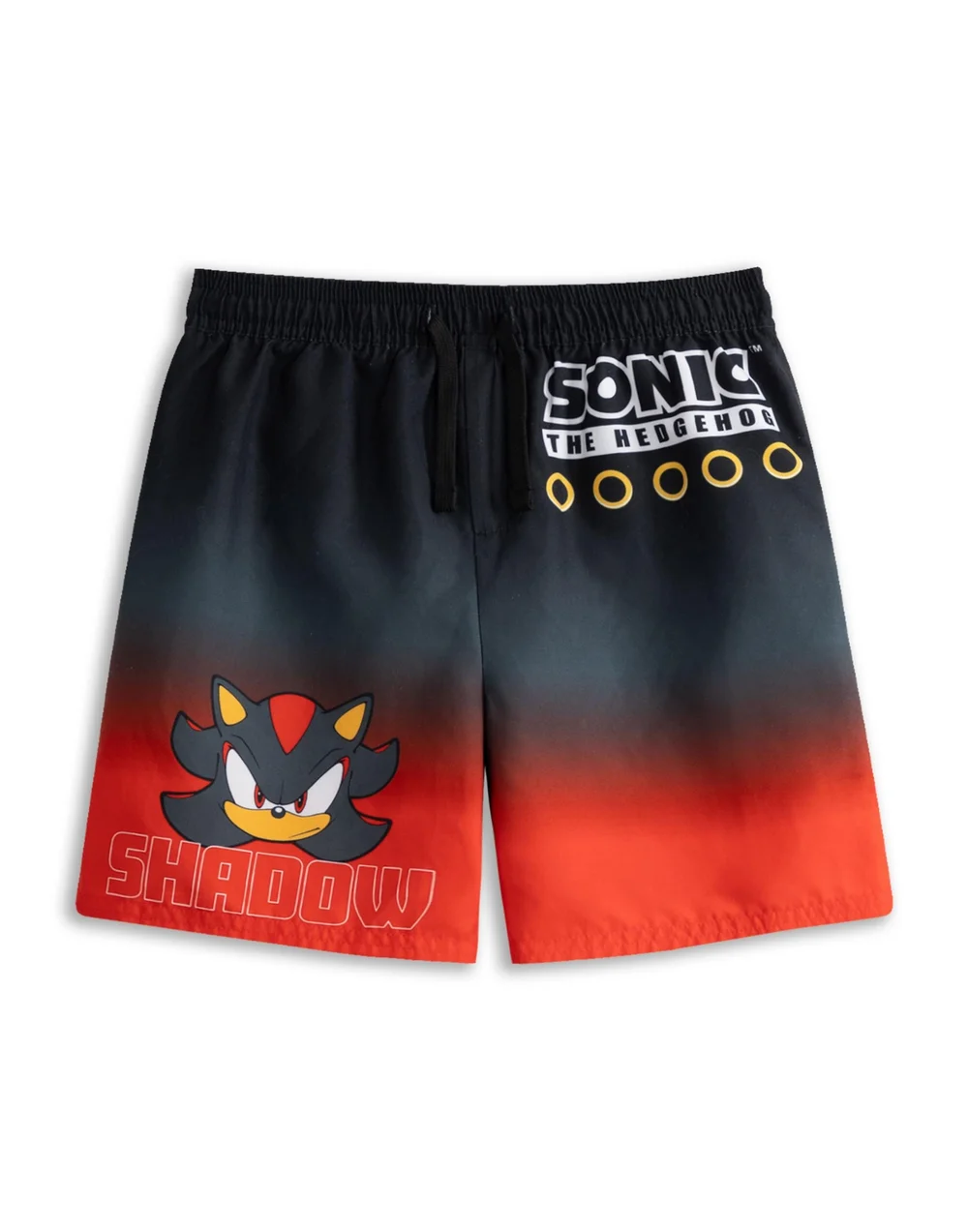 Vanilla Underground Sonic the Hedgehog Boys Red Shadow Swim Shorts (4-14 Years) - 7-8 Yrs Image 1