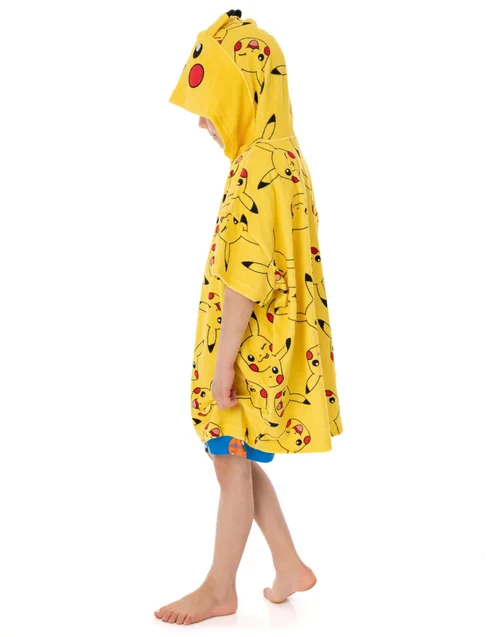 Vanilla Underground Pokemon Unisex Kids Yellow Poncho Towel (3-10 Years) - 7-10 Yrs Image 4