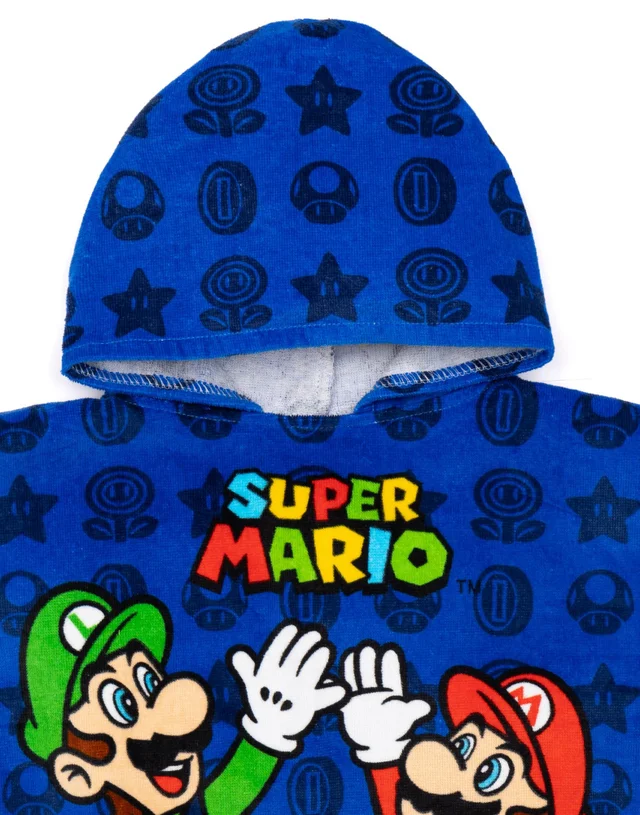 Vanilla Underground Nintendo Boys Multicoloured Character Placement Print Poncho Towel (One Size)