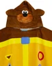 Vanilla Underground Hey Duggee Boys Yellow 3D Novelty Dress-Up Style Poncho Towel (One Size) - One Size Image 3