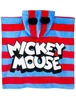 Vanilla Underground Disney Unisex Kids Red Mickey Mouse Poncho Towel (One Size) - One Size Image 2
