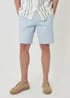 Threadbare Light Blue Cotton Regular Fit Stretch Chino Shorts - 36 Image 1