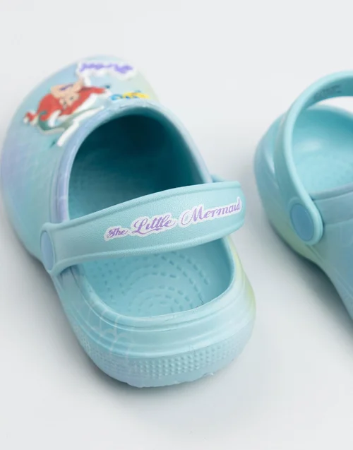 Vanilla Underground Disney The Little Mermaid Girls Blue Ariel Clogs (6-12 UK Child) - 8 infant Image 4
