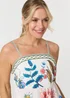 Izabel London White Tropical Print Cami Strap Maxi Dress - 8 Image 4