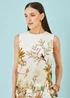 Yumi Ivory Jungle Print Viscose Shift Dress - 10 Image 4