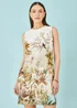 Yumi Ivory Jungle Print Viscose Shift Dress - 10 Image 1