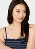 Izabel London Blue Embroidered Border Cami Strap Midi Dress - 16 Image 4