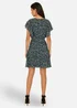 Yumi Blue Ditsy Print Floral Skater Dress - 14 Image 2
