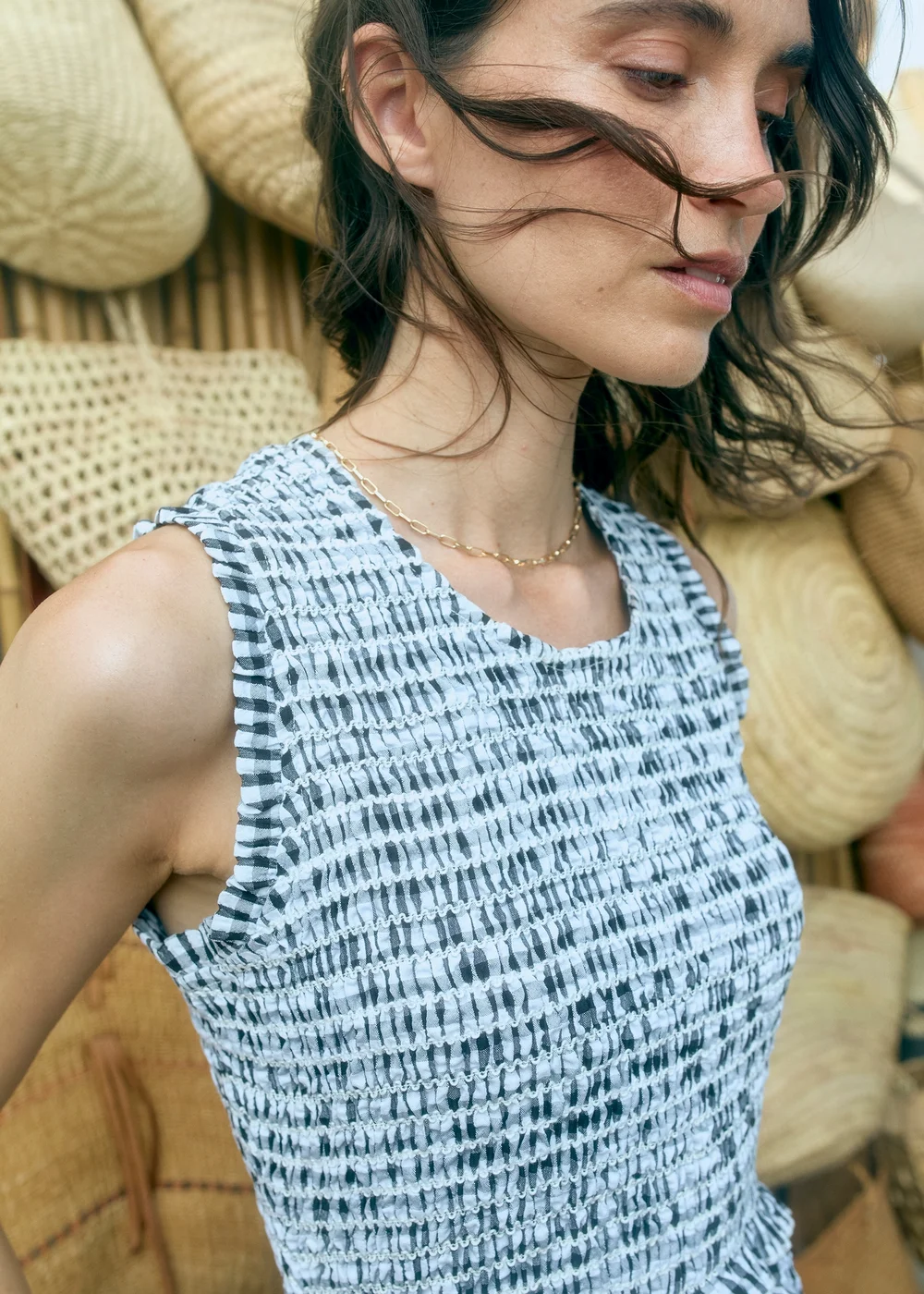 Regatta Life Monochrome Gingham Poloma Dress - 20 Image 3