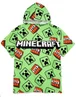 Vanilla Underground Minecraft Unisex Kids Green Poncho Towel (One Size) - One Size Image 1