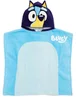 Vanilla Underground Bluey Unisex Kids Blue Poncho Towel (One Size) - One Size Image 1