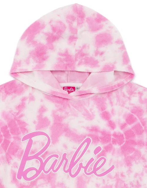 Vanilla Underground Barbie Girls Pink Tie Dye Poncho Towel (3-10 Years) - 3-6 Yrs Image 4
