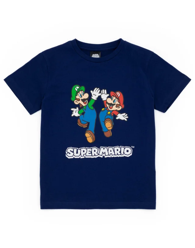 Vanilla Underground Nintendo Boys Blue Super Mario Pyjama Set (4-14 Years)