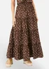 Yumi Brown Daisy Print Maxi Skirt - 14 Image 2