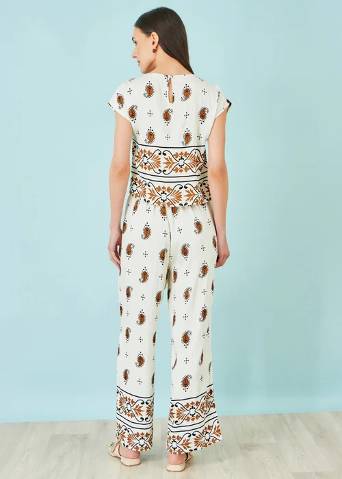 Yumi Ivory Viscose Paisley Top - 12 Image 2
