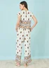 Yumi Ivory Paisley Wide Leg Trousers - 12 Image 2
