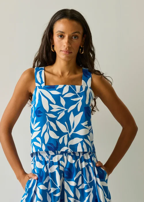 Regatta Sonic Blue Tropic Leaves Laguna Lightweight Vest - 10 Image 1