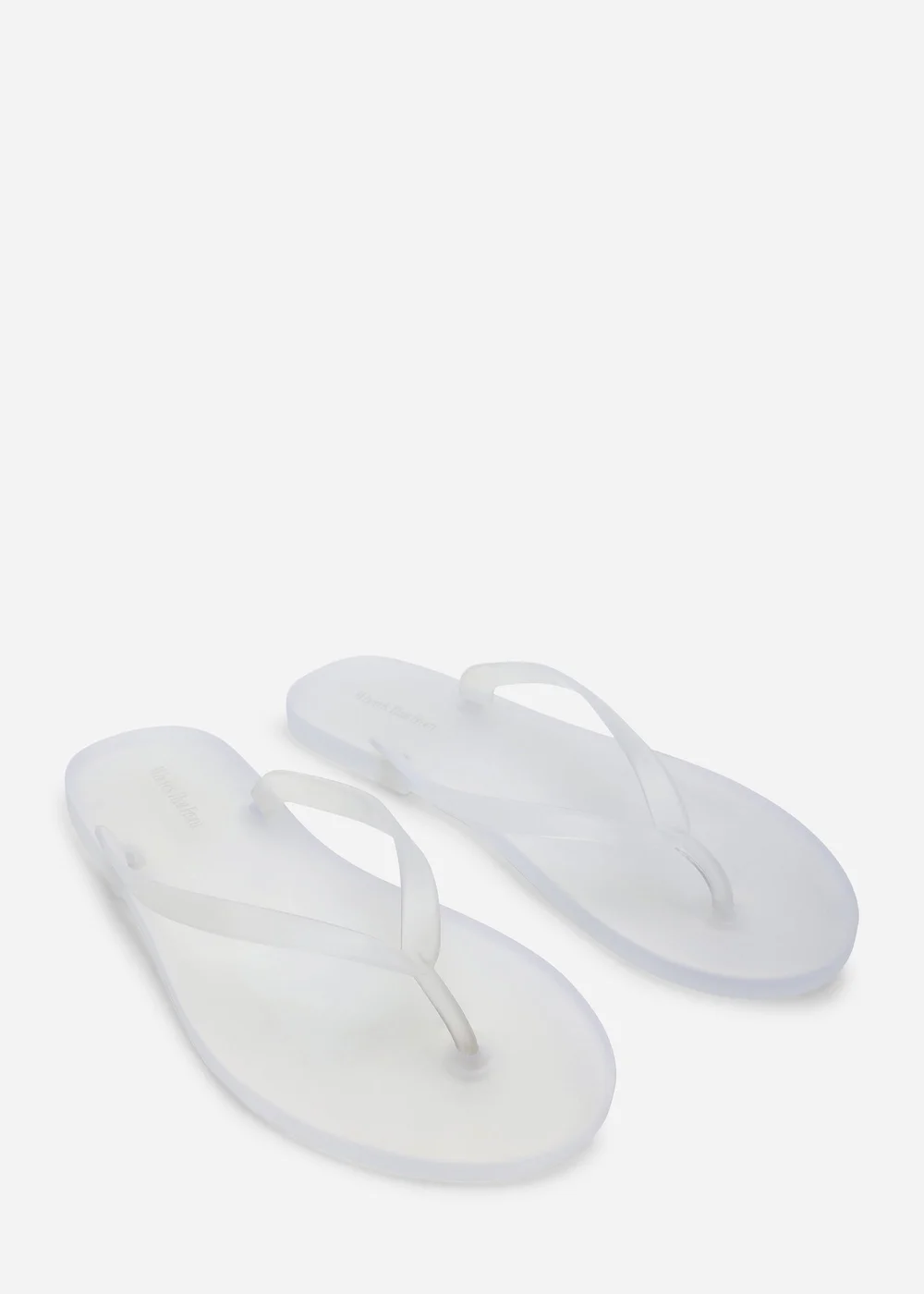 Where's That From Kailany White Matte Jelly Thong Flip Flop Sandals - 5 Image 4