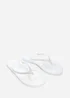Where's That From Giuliana Clear Glitter Toe Post Flip Flops - 5 Image 4