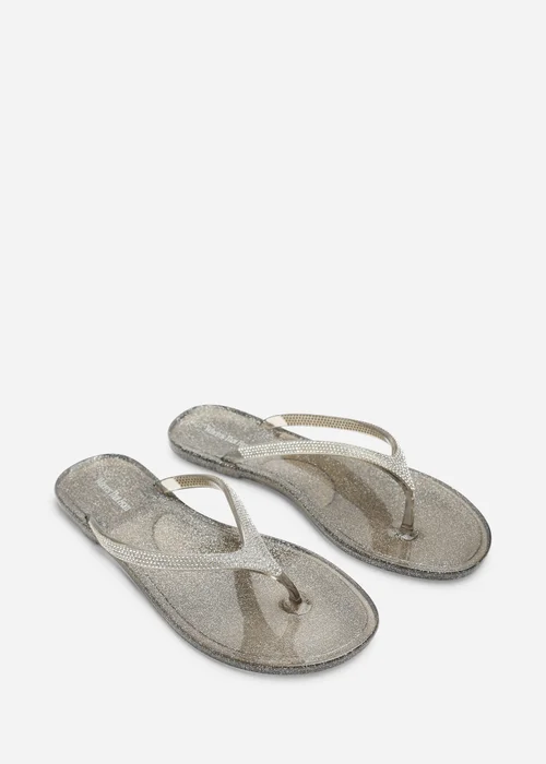 Where's That From Giuliana Smoke Glitter Toe Post Flip Flops - 7 Image 4