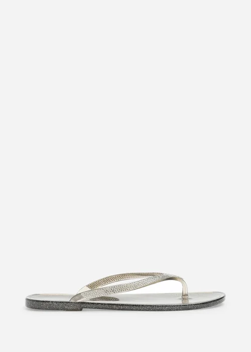 Where's That From Giuliana Smoke Glitter Toe Post Flip Flops - 7 Image 2