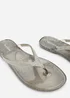 Where's That From Giuliana Smoke Glitter Toe Post Flip Flops - 7 Image 5