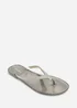 Where's That From Giuliana Smoke Glitter Toe Post Flip Flops - 7 Image 3