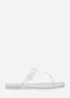 Where's That From Rosalyn Clear Glitter Thong Flip Flop Sandals - 5 Image 2