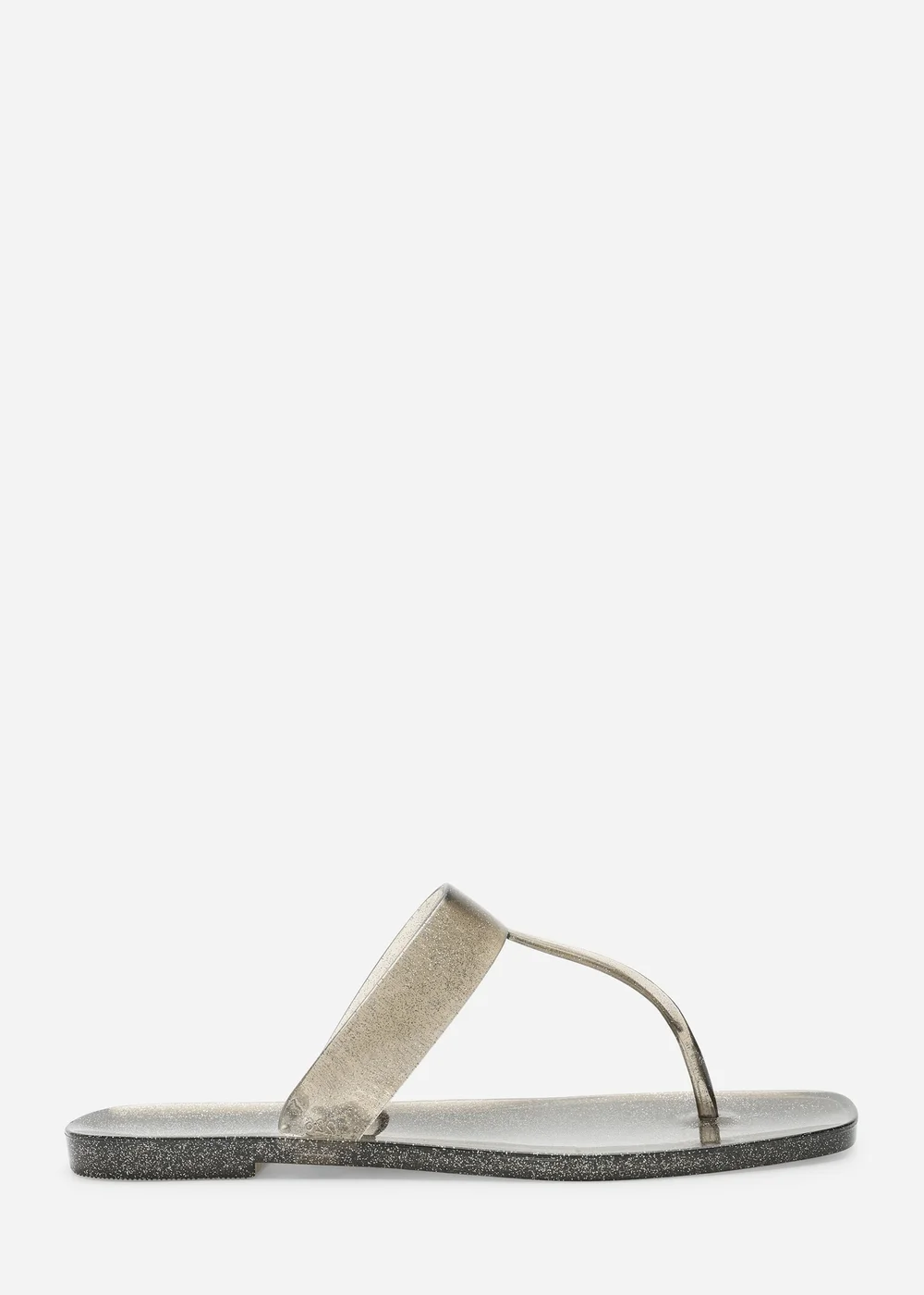 Where's That From Rosalyn Smoke Glitter Thong Flip Flop Sandals - 4 Image 1