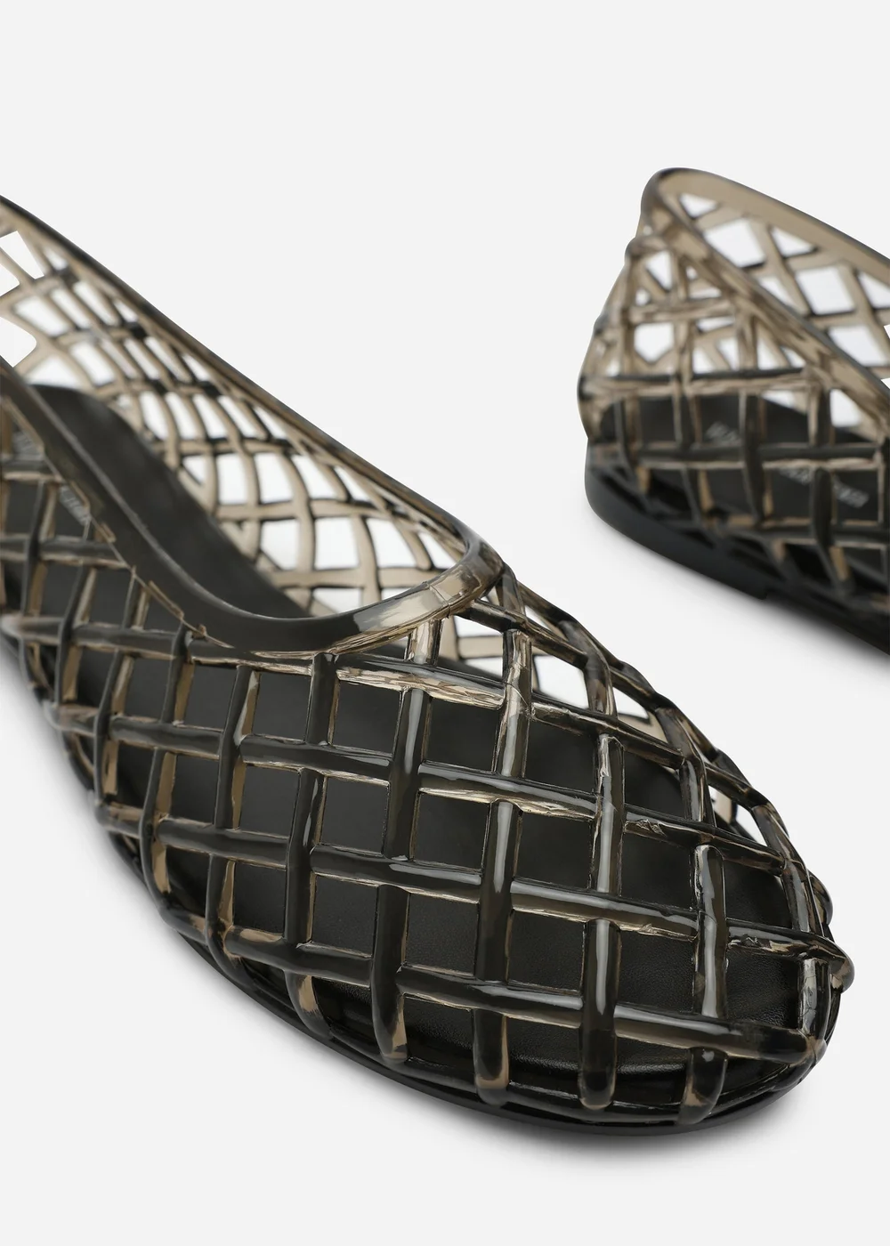 Where's That From Kori Black Clear Jelly Ballet Pumps - 3 Image 5