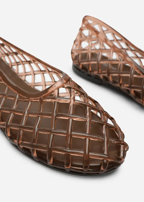 Where's That From Kori Brown Clear Jelly Ballet Pumps - 4 Image 5