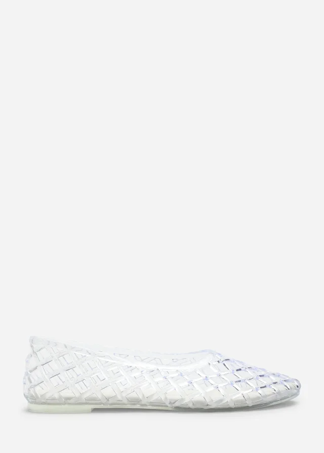 Where's That From Kori Clear Jelly Ballet Pumps